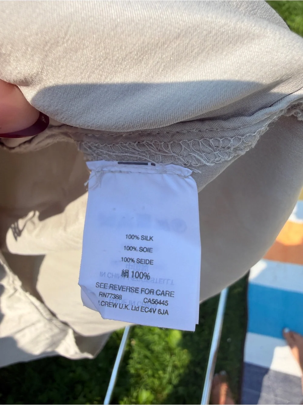 J. Crew Lightweight Button-Down Shirt - Light Beige
